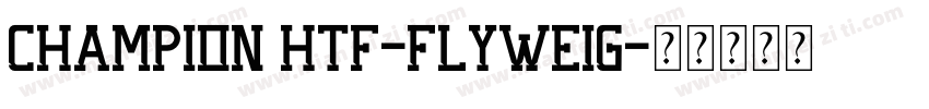 Champion HTF-Flyweig字体转换